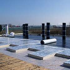 Dakopbouw met PIR isolatie.